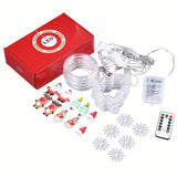 NNETM Starry Splendor: Festive Christmas Curtain Lights
