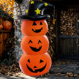 NNETM Giant PVC Halloween Pumpkin Lantern with Hat