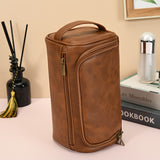 NNETM Men's Large Capacity Toiletry Bag  – Zipper Closure with Top Single Handle Strap