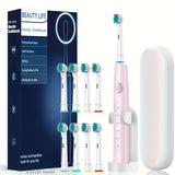 NNETM Electric Rotating Toothbrush Set with 8 Brush Heads