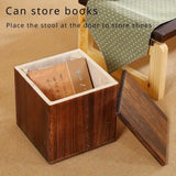 NNETM Flip Top Lid Storage Bench - Brown