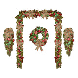 NNEOBA Christmas Vine Ring Wreath Door Garland Decoration