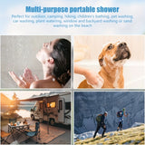 NNETM Portable USB Charging Camping Shower Pump Outdoor