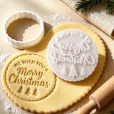 1pc Christmas Embossing Plastic Stamp Pattern Mold