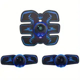 NNETM Rechargeable Remote Control Abdominal Muscle Toner, Muscle Trainer, Body Muscle Stimulator EMS Massager- Tone Your Abs, Hips, And Buttocks At Home