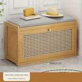 NNETM 70cm Bamboo Shoe Rack Bench - Seat and Storage
