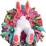 NNETM Classic Easter Bunny Wreath Door Decor