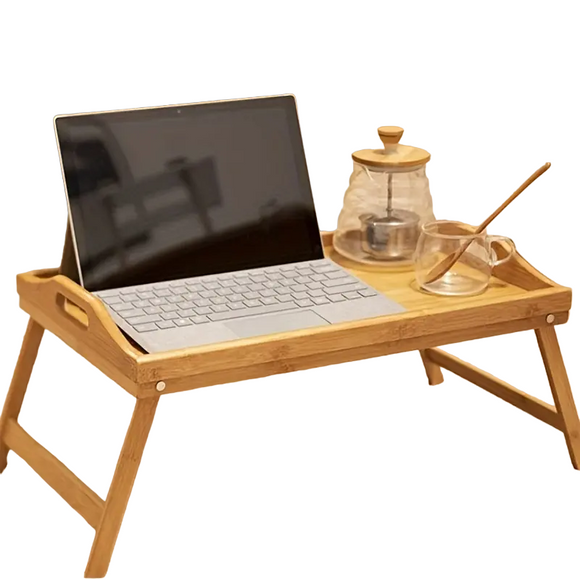 NNETM Step up your work-from-home setup with this Bamboo Laptop Desk