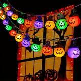 Multicolor Pumpkin Bead String Lights 200cm 10LED