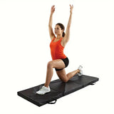NNETM Ultra-Durable Folding Balance Mat - Anti-Tear, Sweat-Resistant(Black)