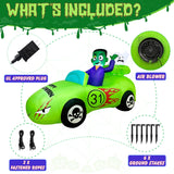 NNEOBA Halloween Inflatable Car Racing with Frank and Ghost