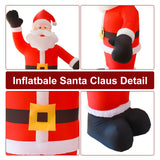 NNEOBA 8FT Tall Inflatable Santa Claus with 9 LED Lights