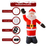 NNEOBA 8FT Tall Inflatable Santa Claus with 9 LED Lights