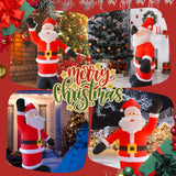 NNEOBA 8FT Tall Inflatable Santa Claus with 9 LED Lights