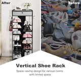 NNECW 13-tier Vertical Shoe Rack with Removable Drawer