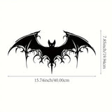 NNETM Victorian Gothic - Giant Majestic Bat Metal Wall Art