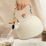 NNETM Kettle Creamy White with Wood Handle