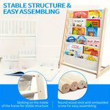 NNETM Wooden Bookshelf with Legs with Open Storage