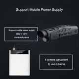 NNETM ABS R11 Night Vision Monocular - All Black Vision, 5x Digital Zoom, 984ft Range, 1080P Video, USB Charging