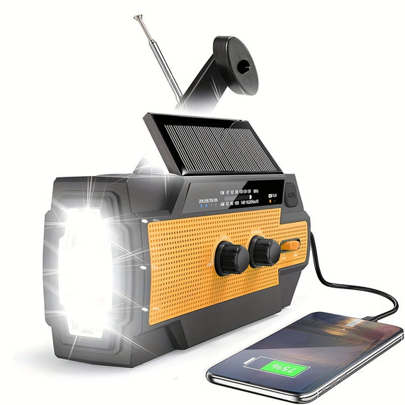 NNETM Portable Emergency Solar Radio with Flashlight