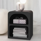 NNETM Chic Cave-Inspired Bedside Table - Black