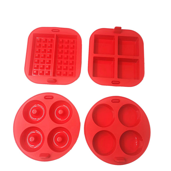 NNETM 4pcs Nonstick Silicone Air Fryer Pan Set