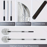 NNETM Long Handle Stainless Steel Sand Scoop for Detecting