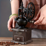 Retro Manual Coffee Bean Grinder with Adjustable Grind