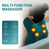 NNETM Cordless Shiatsu Back Massager with Heat - Green