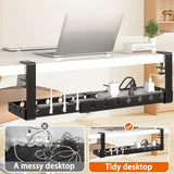 NNETM Adjustable Under-Table Cable Tray with Power Brackets