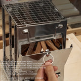NNETM Wood Stove Ultralight Folding for Outdoor Cooking