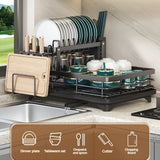 NNETM Double-Layer Kitchen Sink Drain Rack
