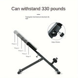 NNETM 1pc Adjustable Roman Chair - Black, Waist and Abdomen Fitness Stool
