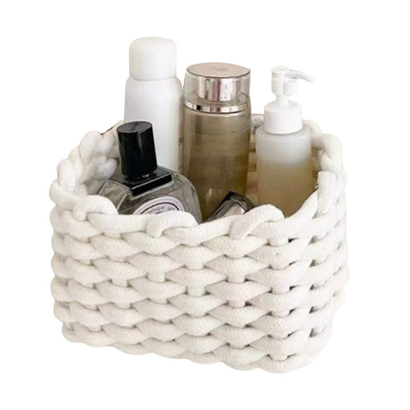 NNEOBA Handmade Cotton Basket Vegetable Tray Organizer
