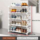 NNETM Keep your footwear in check with this multi-layer plastic storage shoe rack
