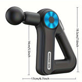 NNETM Large Capacity Fascia Gun Massager - 9 Interchangeable Heads(Black)
