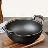 NNETM Pre-Seasoned Cast Iron Skillet with Dual Handles