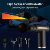 NNETM Ultra Compact Rechargeable Deep Tissue Massage Gun – Black