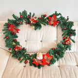 NNETM Enchanted Glow: Battery-Powered Artificial Christmas Garland Lights