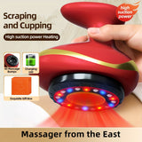 NNETM Electric Vacuum Cupping Massage Device with Heating(Red)