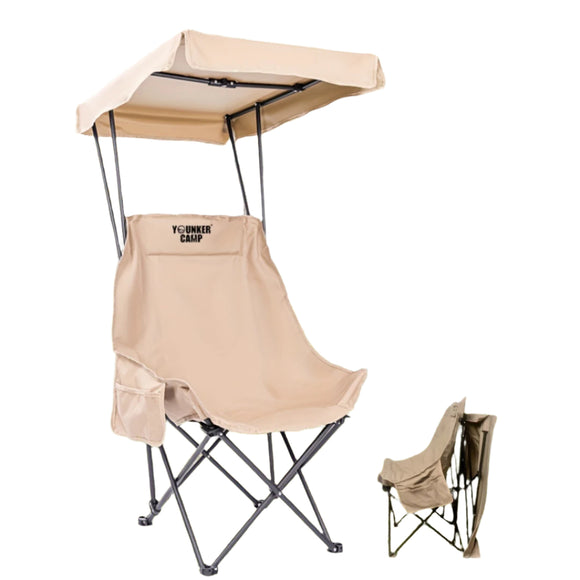 NNETM Foldable Camping Chair with Sunshade