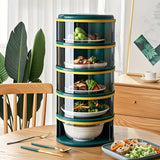 NNETM Stackable Mint Green Food Storage Covers (5-Layer)
