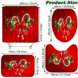 NNETM Merry & Bright: 4-Piece Christmas Bathroom Accessory Set