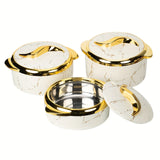 NNETM Golden Thermal Food Warmer Set (3pcs)