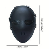 NNETM Full Face Tactical Skull Mask - (Black, Iron)