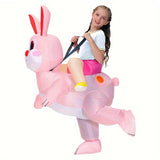 NNETM Fun Ride-On Animal Theme Inflatable Bunny Costume