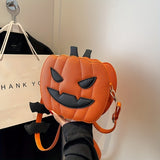 NNETM Halloween Pumpkin Crossbody Shoulder Bag