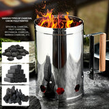 NNETM Charcoal Starter for Grilling & Tea Brewing