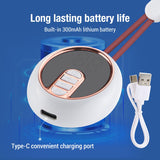 NNETM USB Rechargeable Neck & Shoulder Massager with Heat(White)