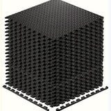 NNETM Interlocking Black EVA Fitness Mats Set (20pcs)